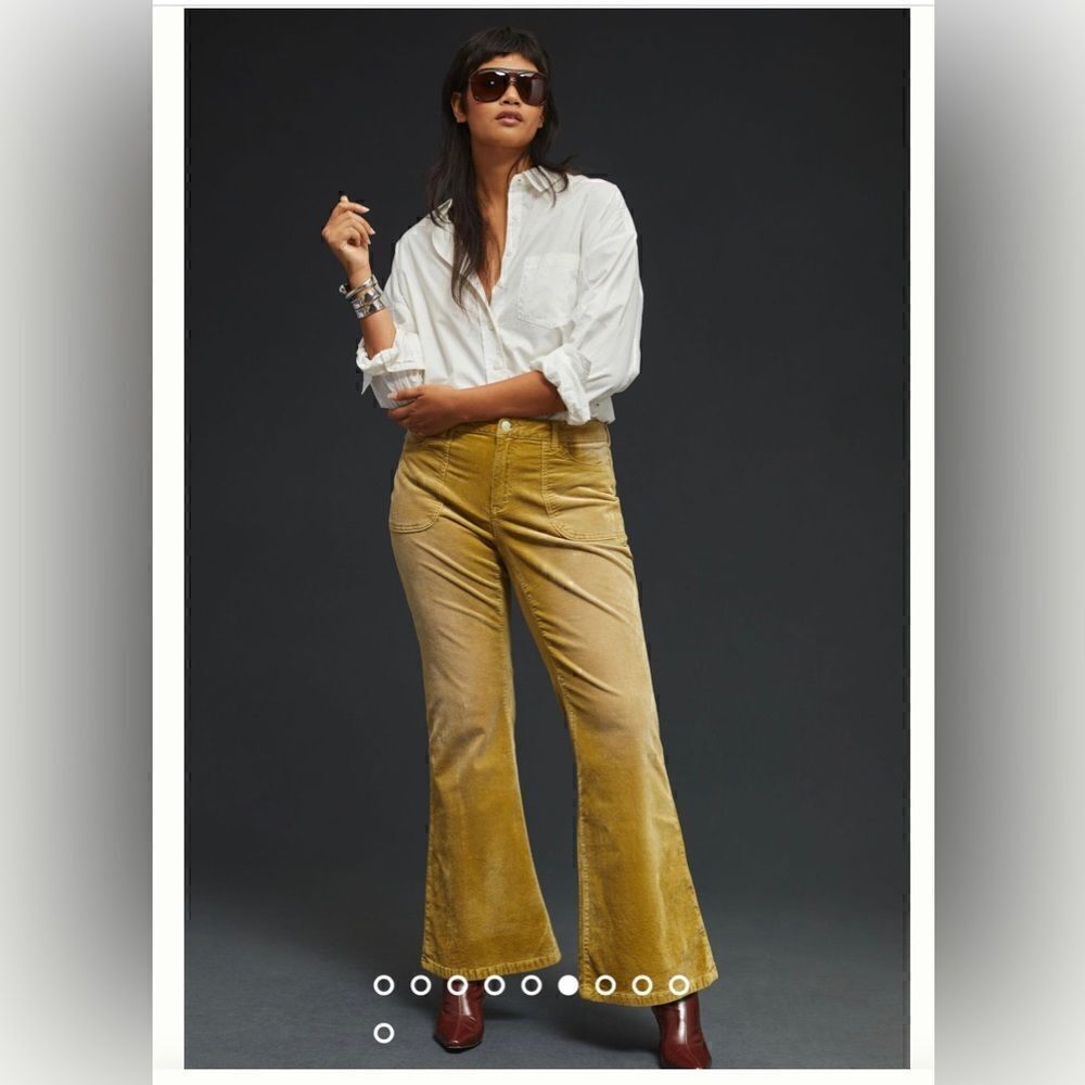 Anthropologie The Icon Flare Corduroy Jeans Size 26W